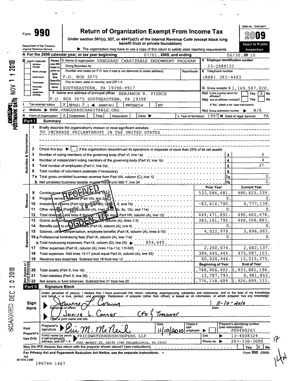 FOIIII Return of Organization Exempt from Income