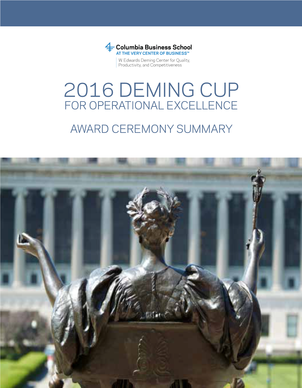 2016 Deming Cup for Operational Excellence