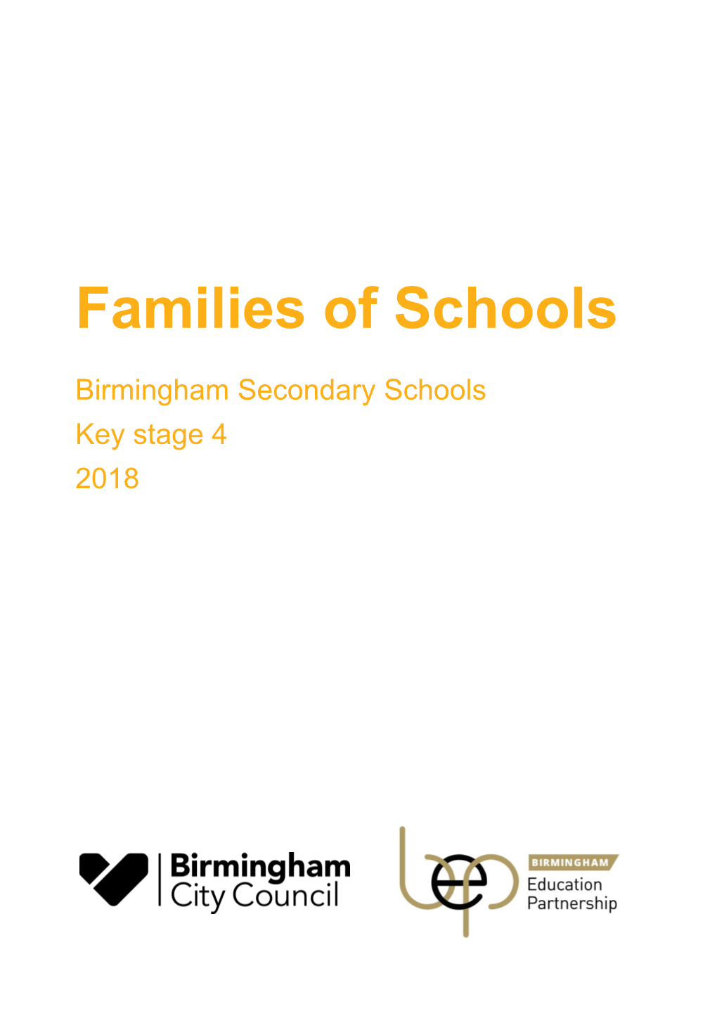 Families of Schools Key Stage 4 2018