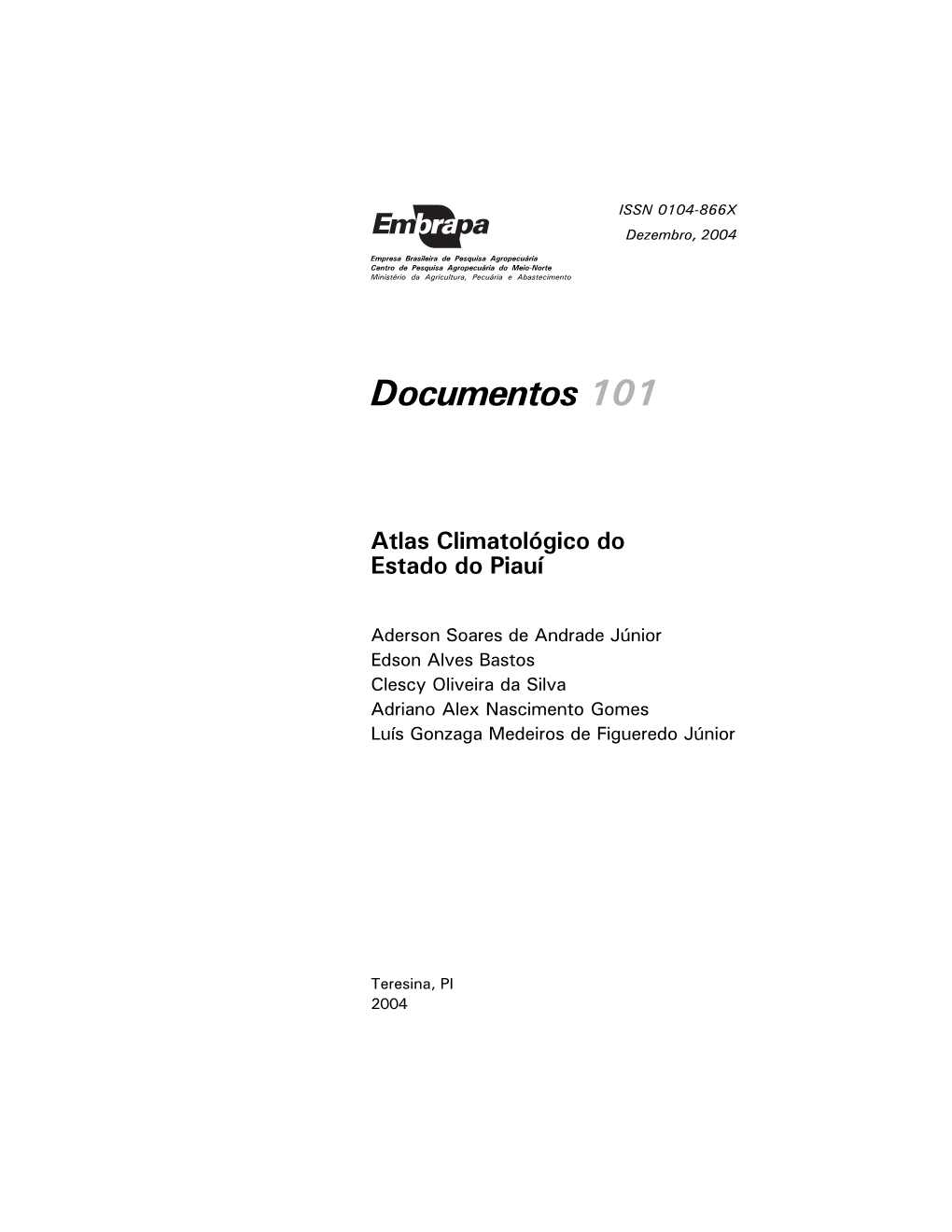 Atlas Climatológico Do Estado Do Piauí.P65