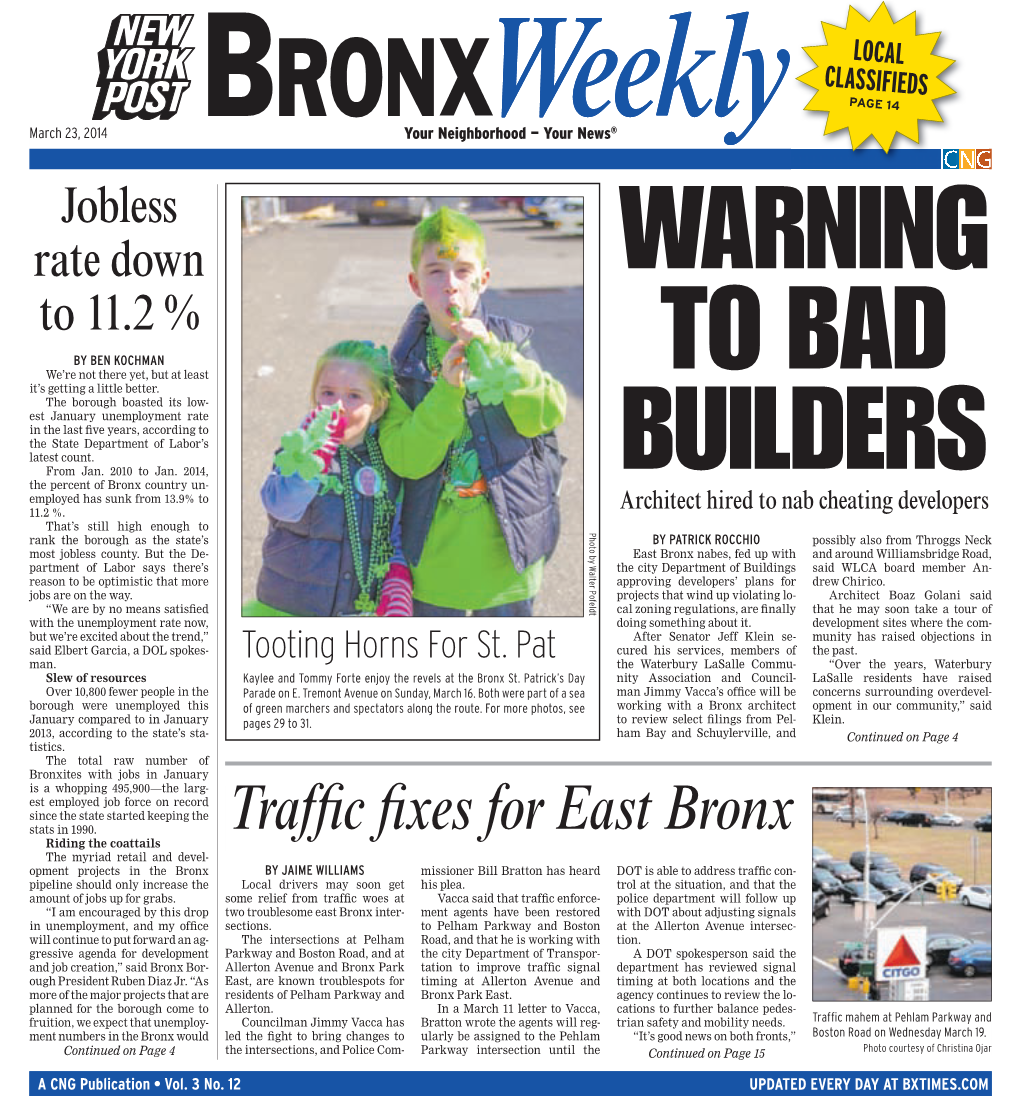 Traffic Fixes for East Bronx