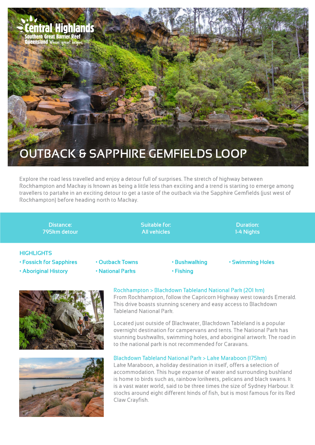 Outback & Sapphire Gemfields Loop