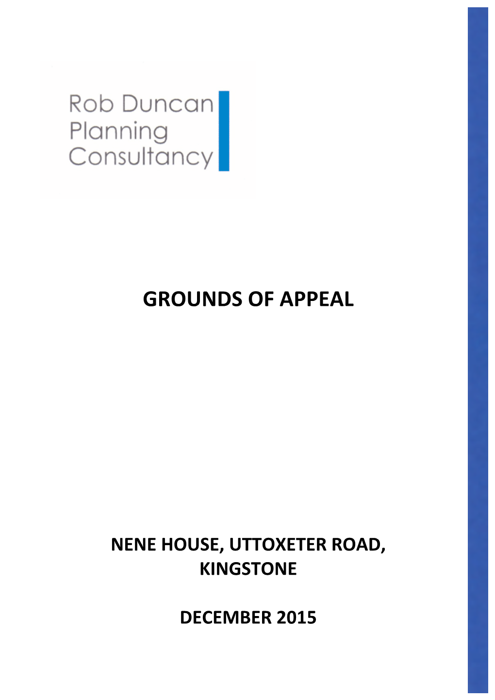 Grounds of Appeal