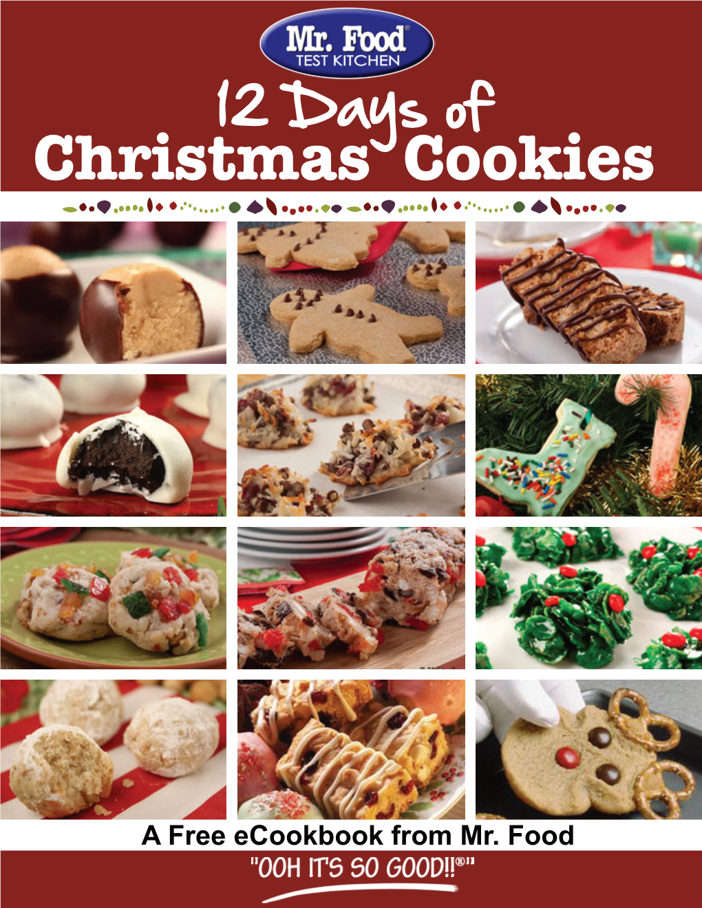 12 Days of Christmas Cookies: a Free Ecookbook from Mr. Food