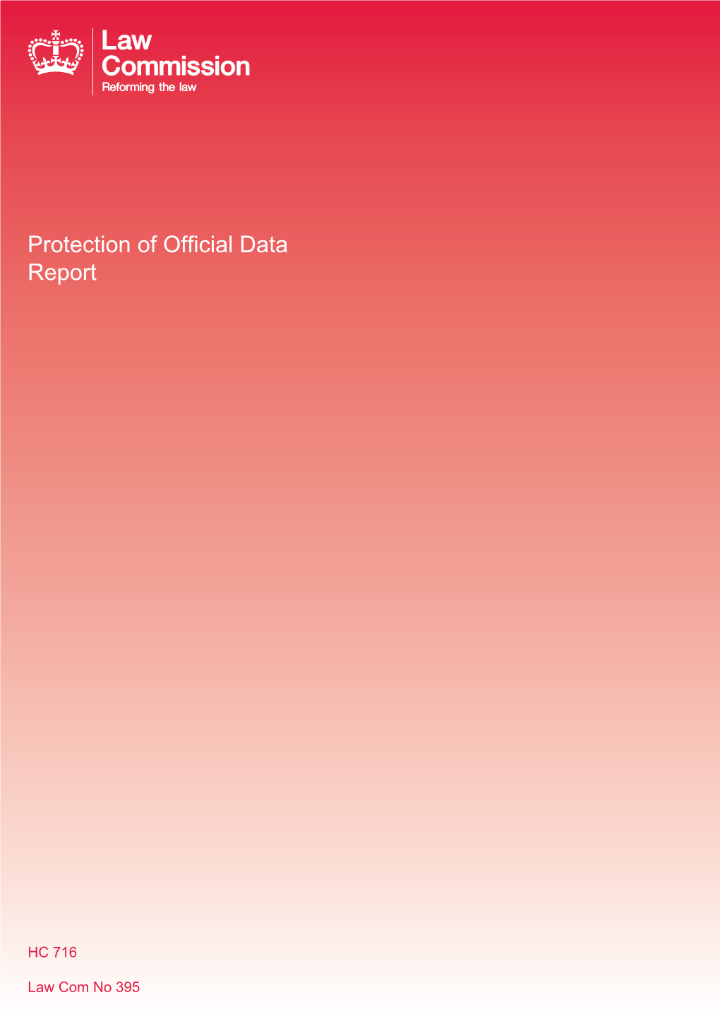 Protection of Official Data Report