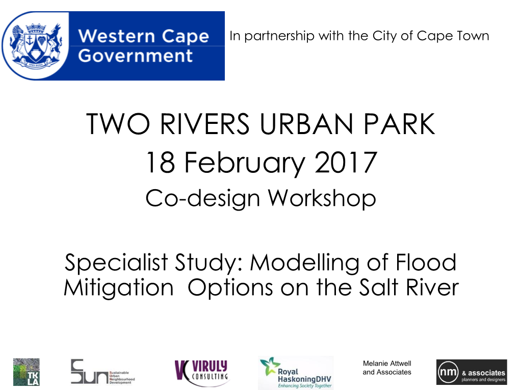 TWO RIVERS URBAN PARK 18 February 2017 Co-Design Workshop