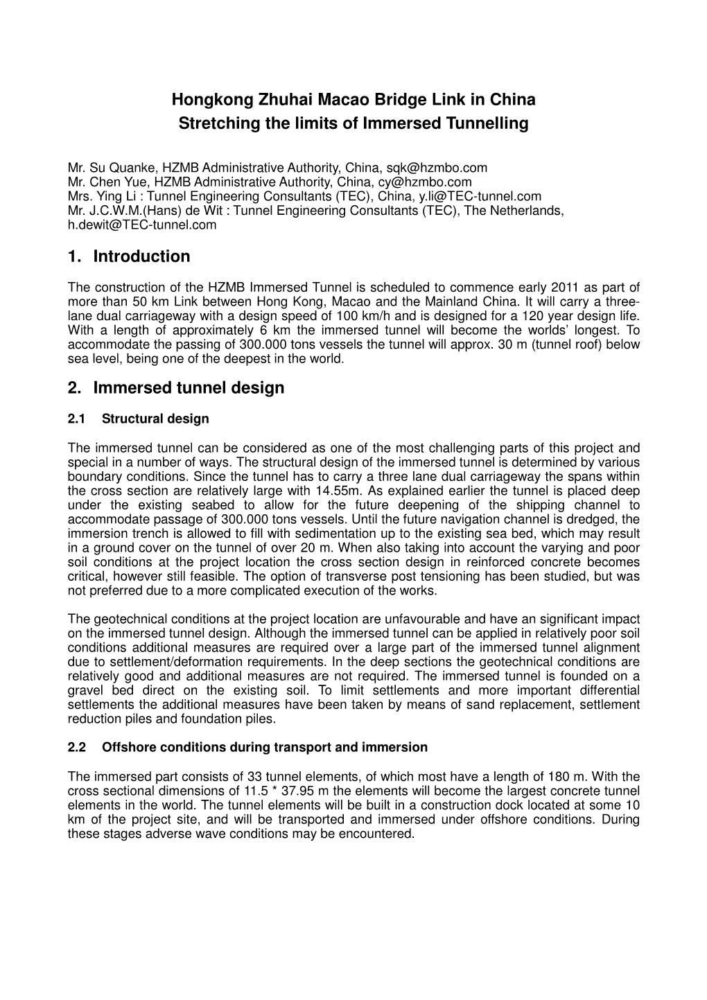 Abstract+Paper 1615119 Hong Kong Zhuhai Macao Link