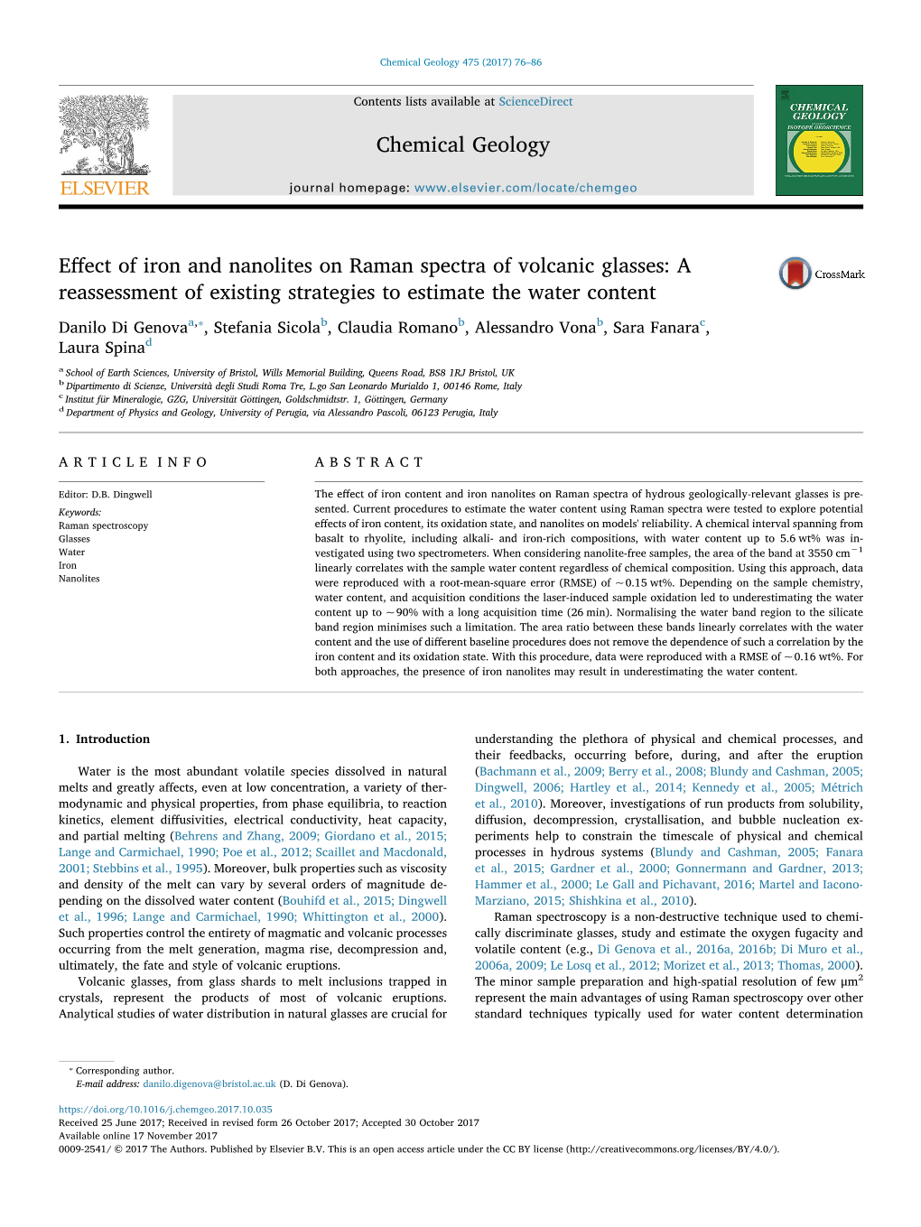 Effect of Iron and Nanolites on Raman Spectra of Volcanic Glasses A