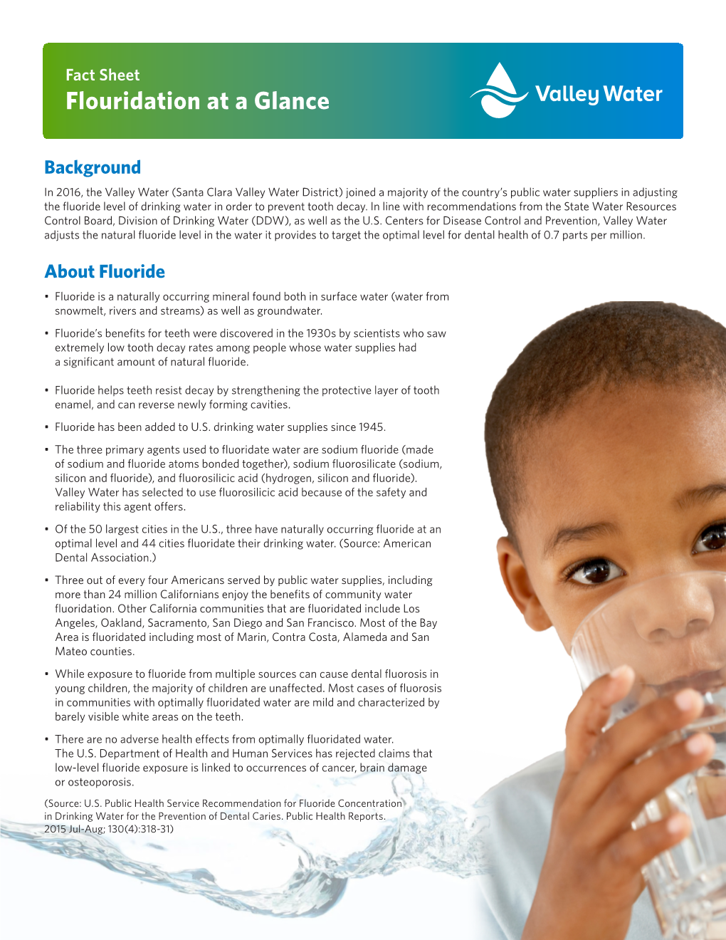 Fluoridation at a Glance