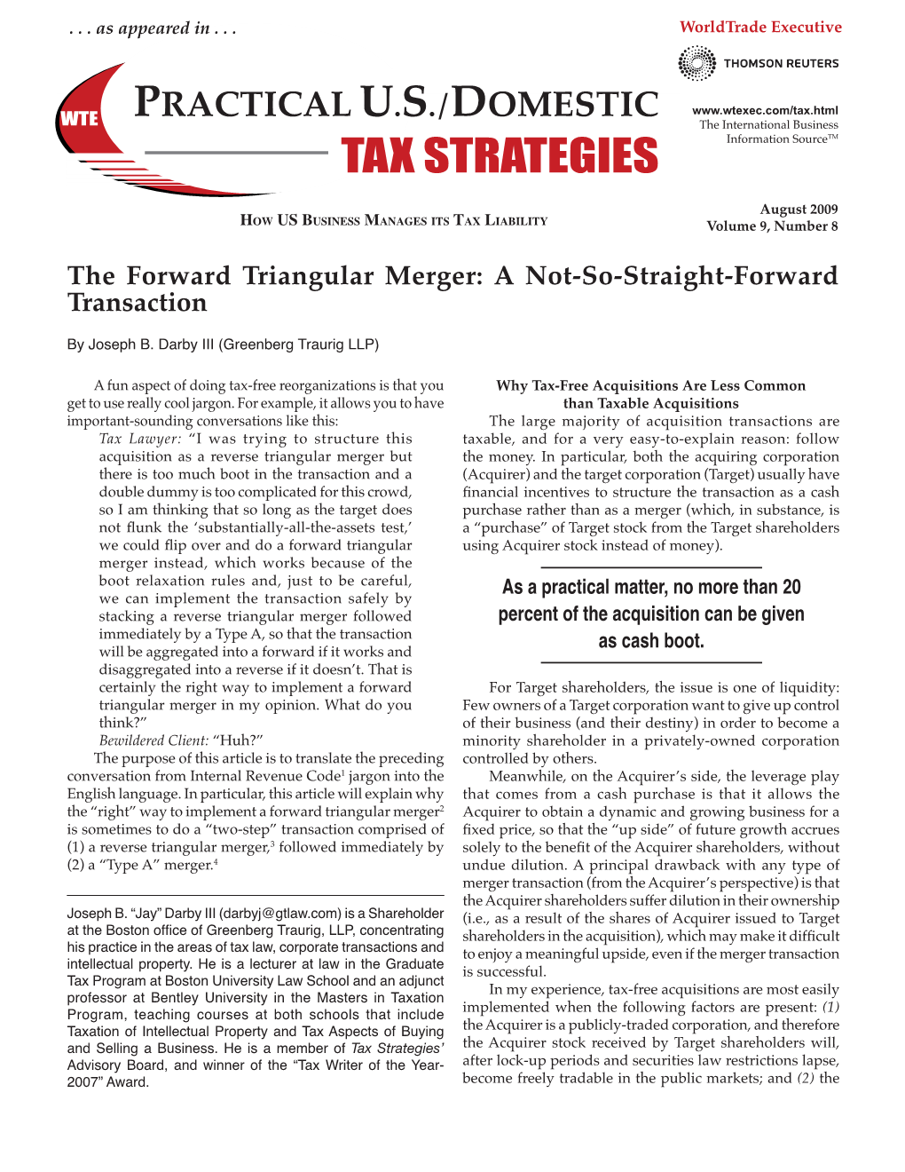 Tax Strategies