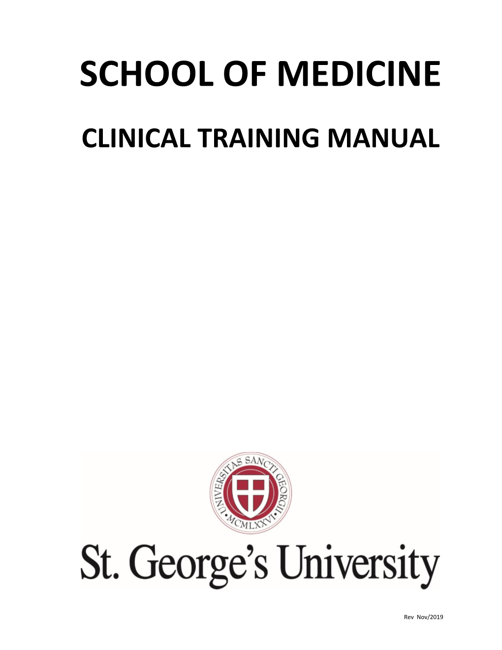 Clinical Training Manual