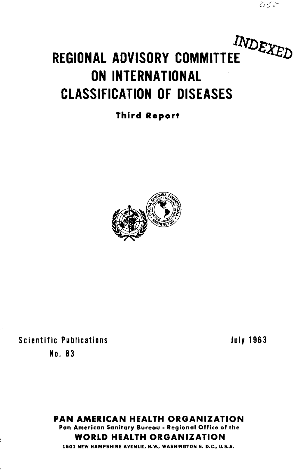 Regional Advisory Committee X'ez£ on International Classification of Diseases