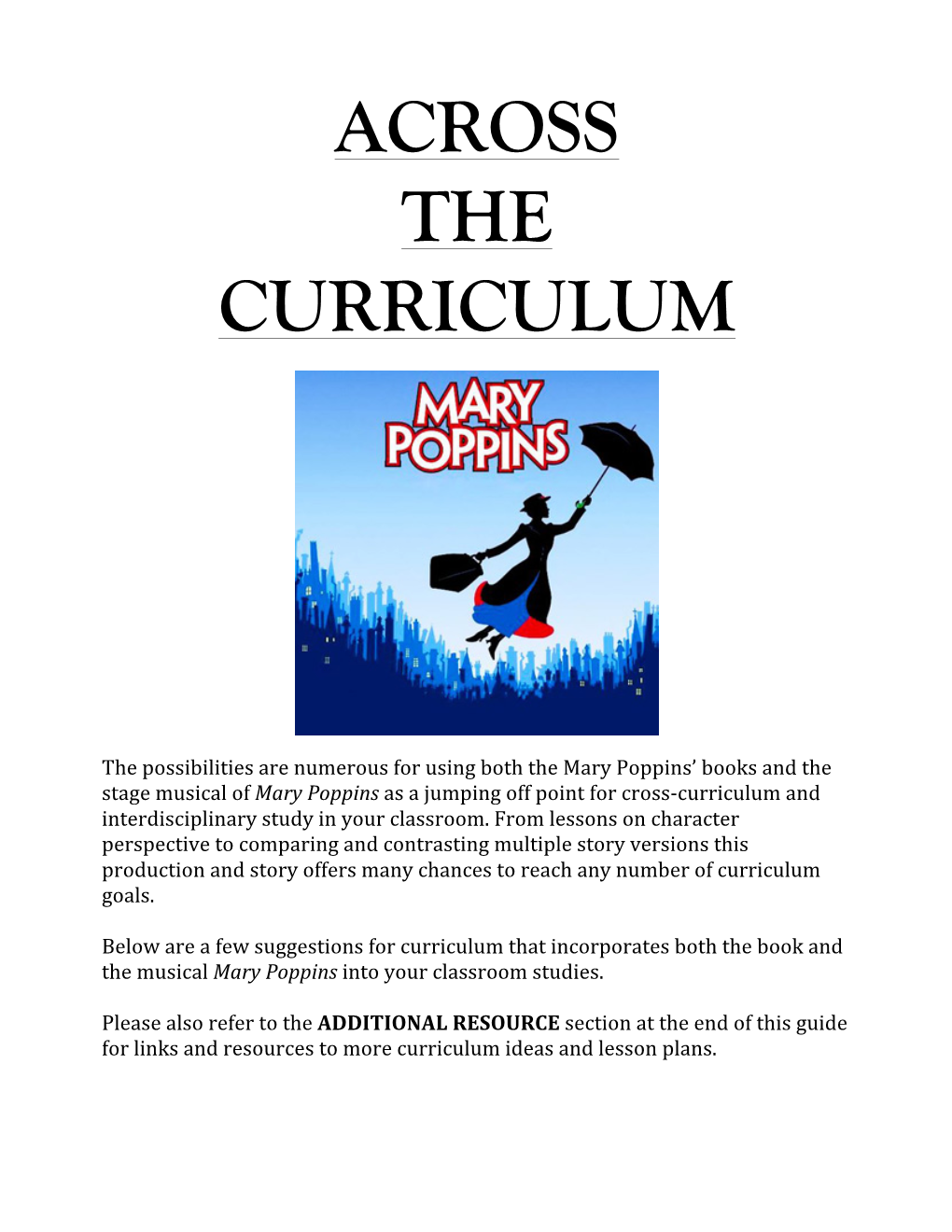 Mary Poppins Teacher Guide.2018-19