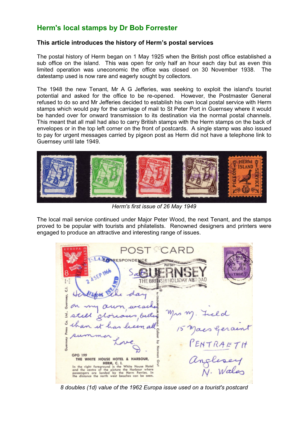 Herm's Local Stamps