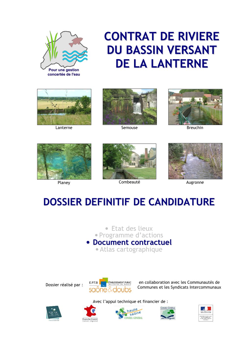 Contrat De Riviere Du Bassin Versant De La Lanterne