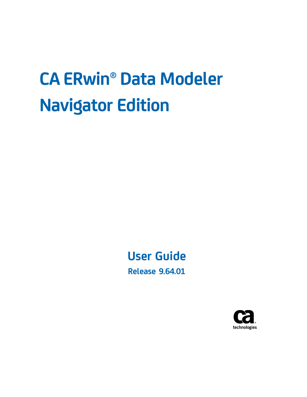 CA Erwin Data Modeler Navigator Edition User Guide