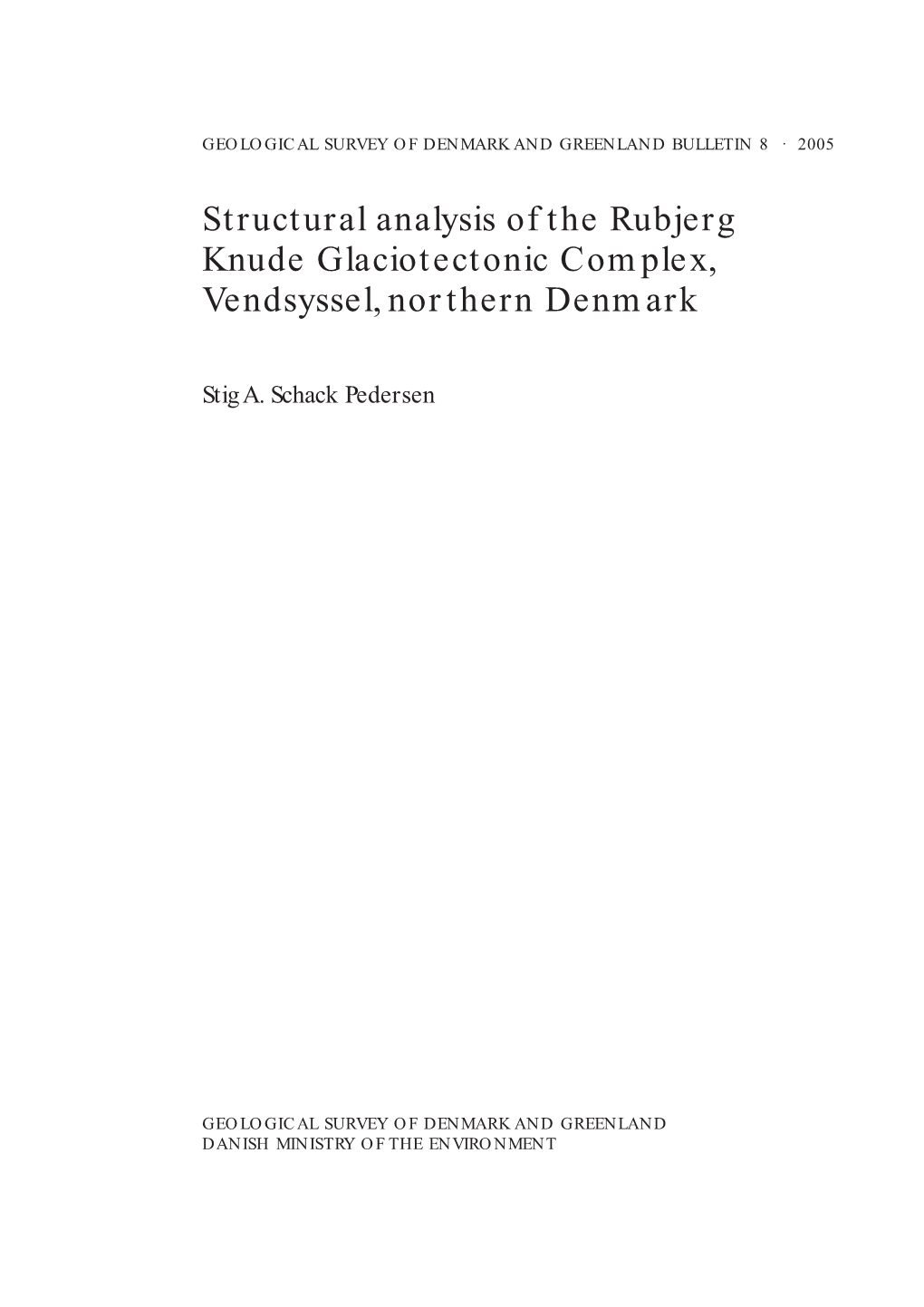 Structural Analysis of the Rubjerg Knude Glaciotectonic Complex, Vendsyssel, Northern Denmark