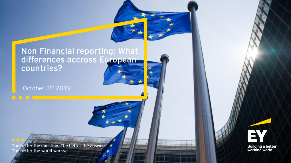 Non Financial Reporting: What Differences Accross European Countries?