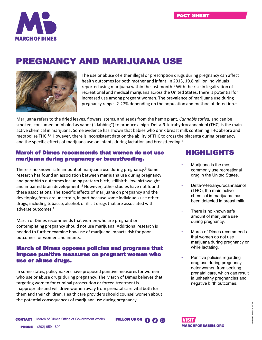 Pregnancy and Marijuana Use