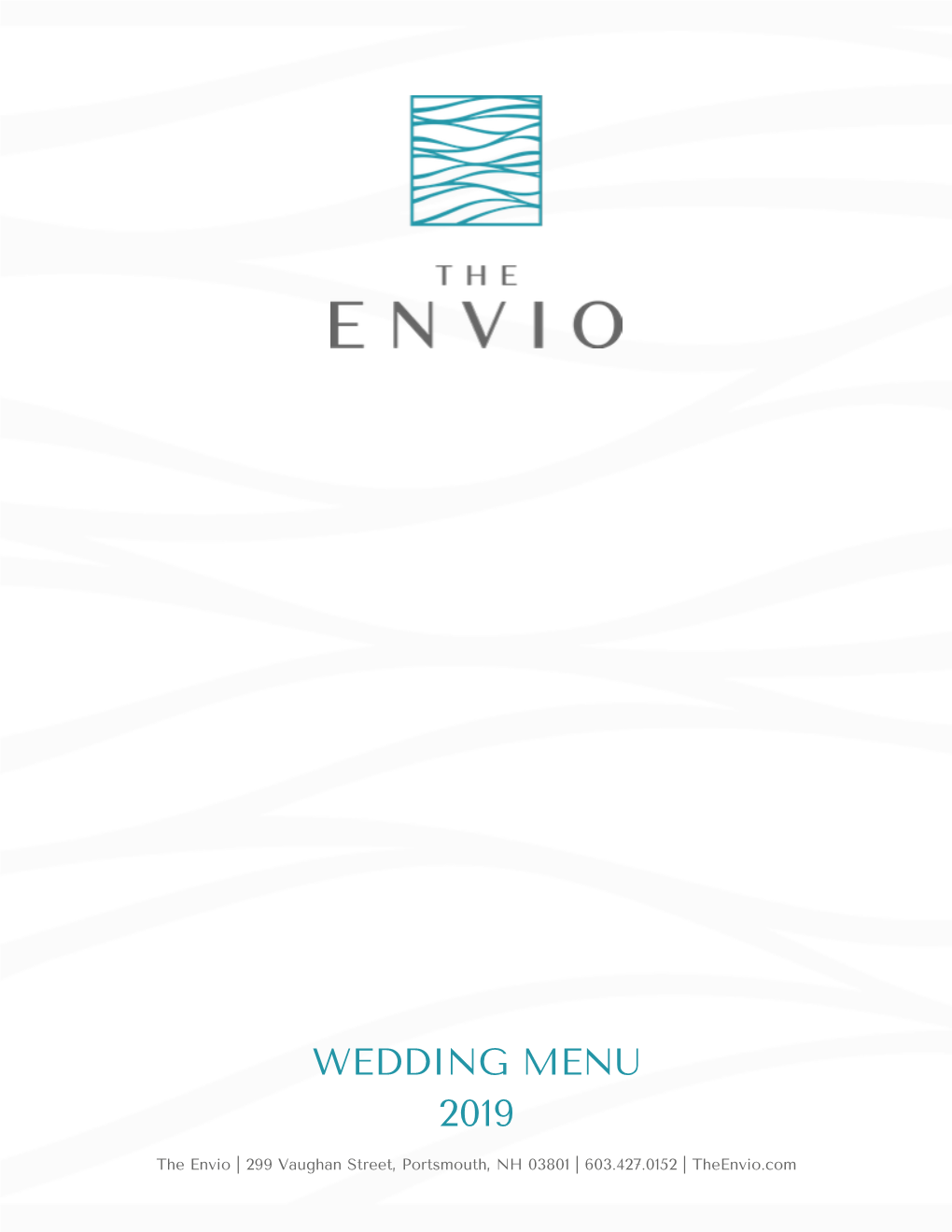 Copy of the ENVIO WEDDING MENU 2019