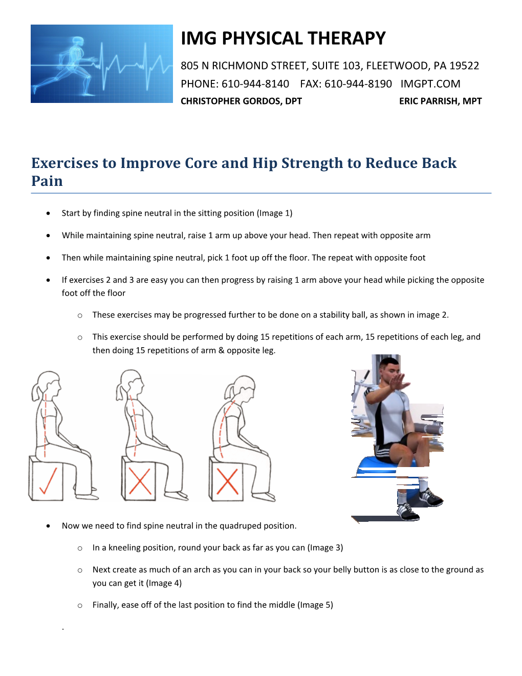 Exercises to Improve Core and Hip Strength to Reduce Back Pain