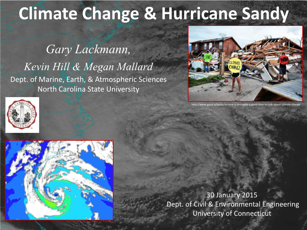 Climate Change & Hurricane Sandy