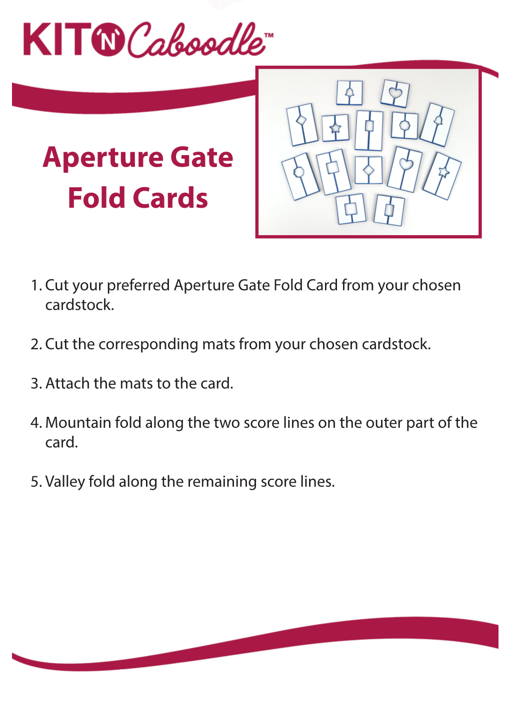 Aperture Gate Fold Cards