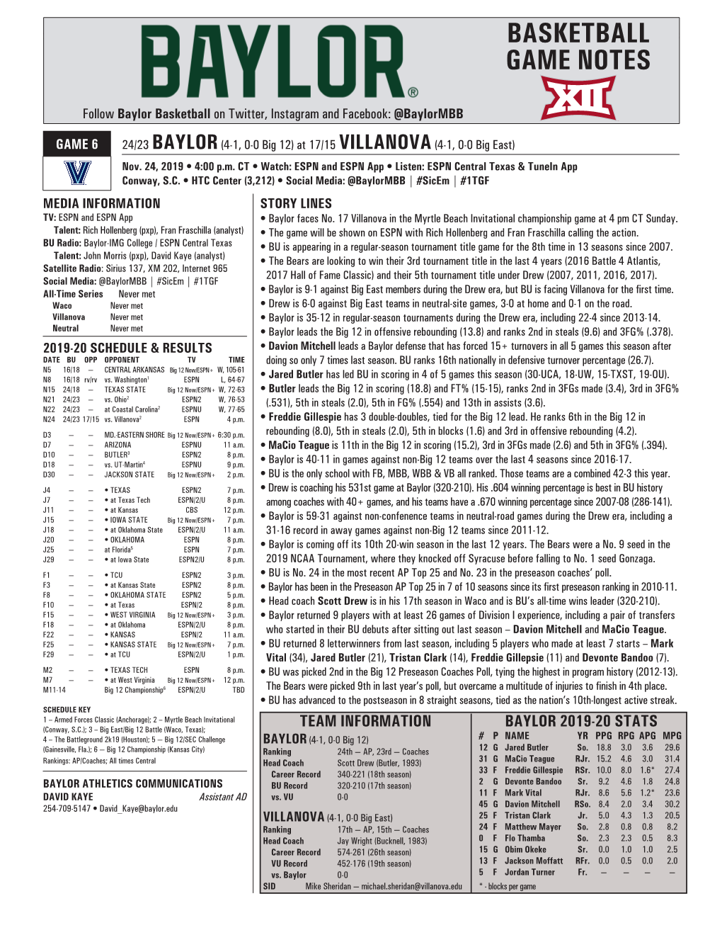 Basketball Game Notes Basketballgame 1 — Oral Roberts Game Notes