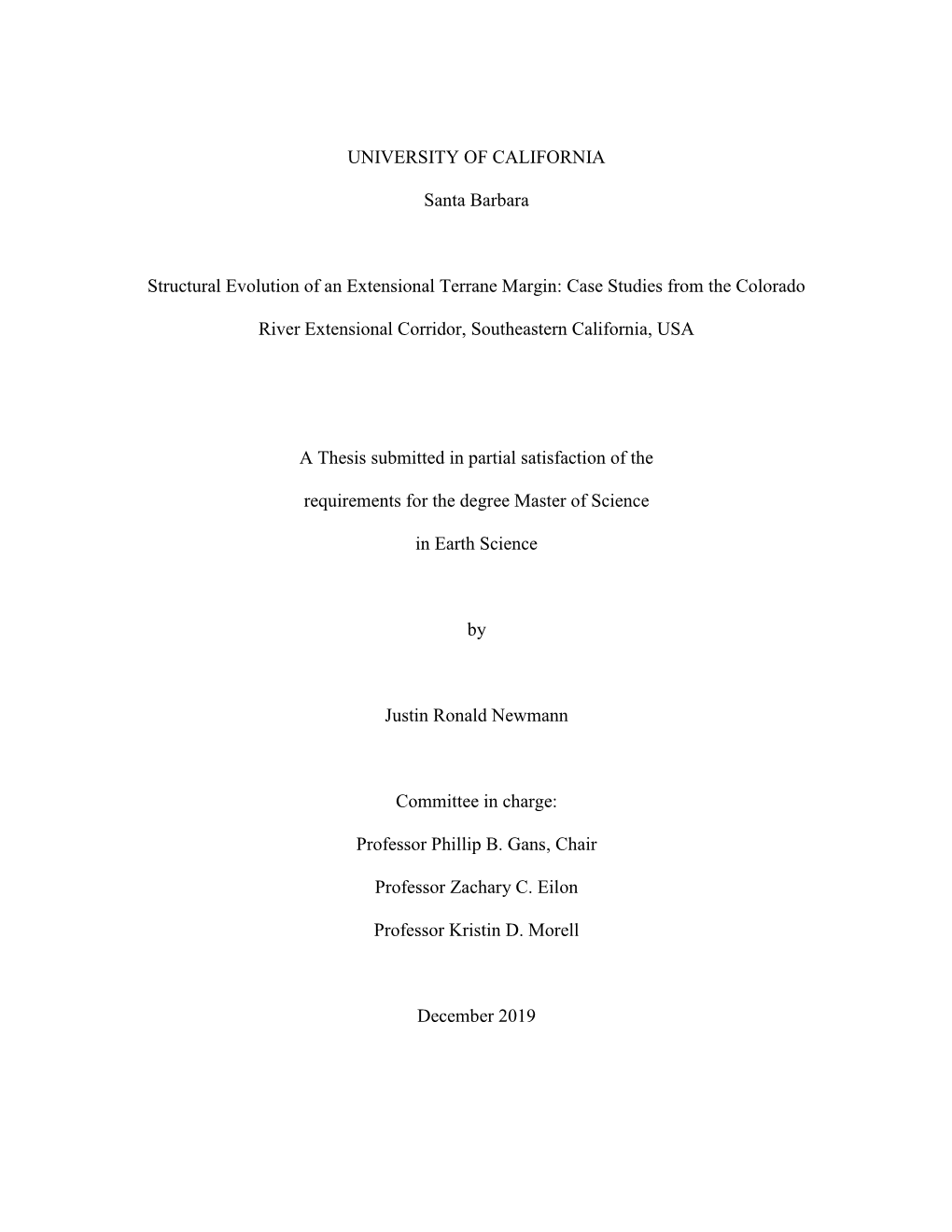 Structural Evolution of an Extensional Terrane Margin: Case Studies from the Colorado