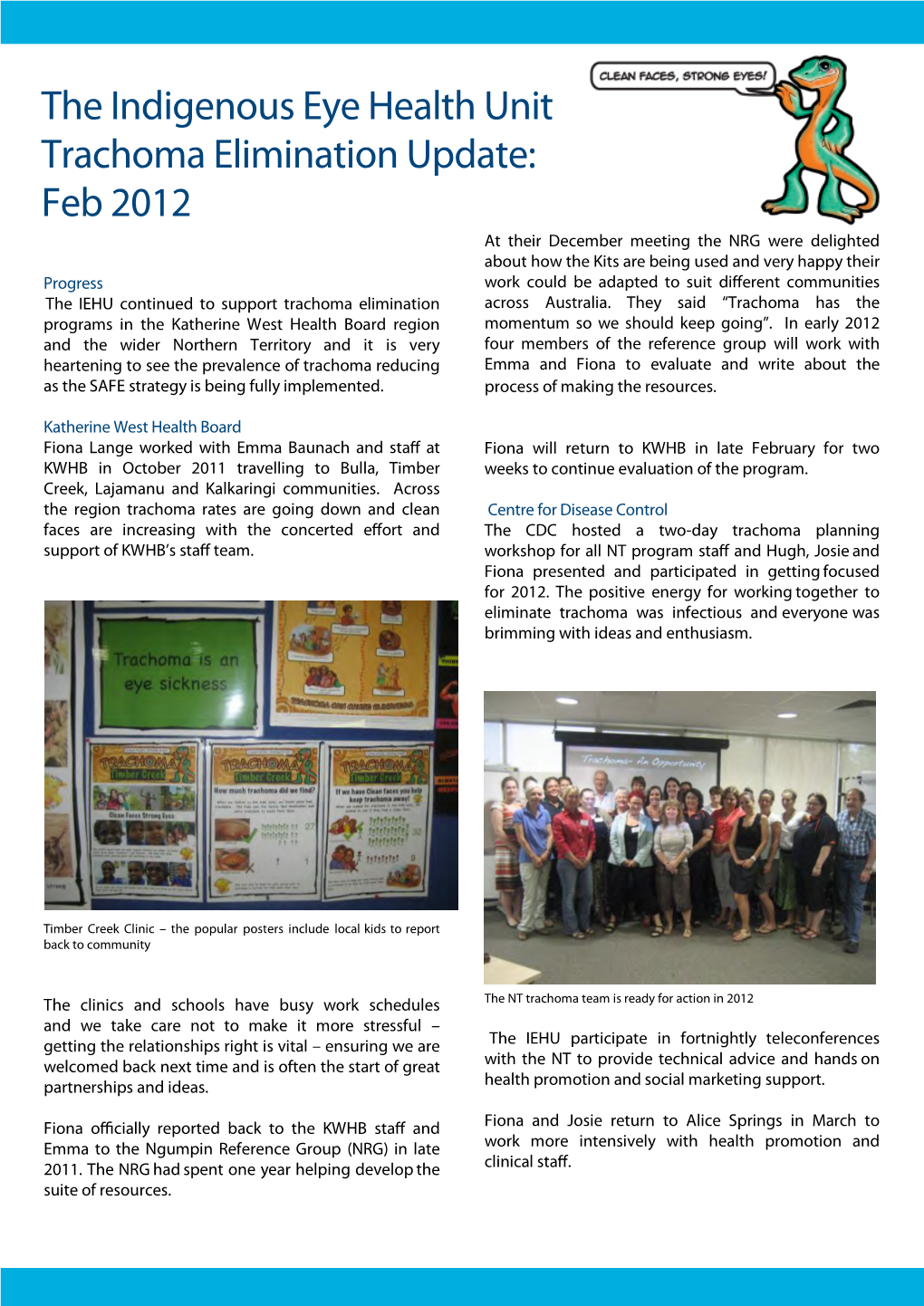 IEHU- Trachoma Newsletter