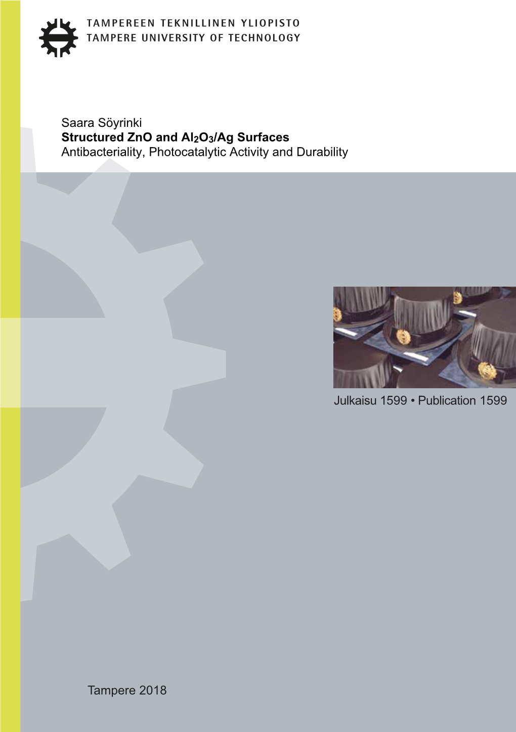 Saara Söyrinki Structured Zno and Al2o3/Ag Surfaces Antibacteriality, Photocatalytic Activity and Durability