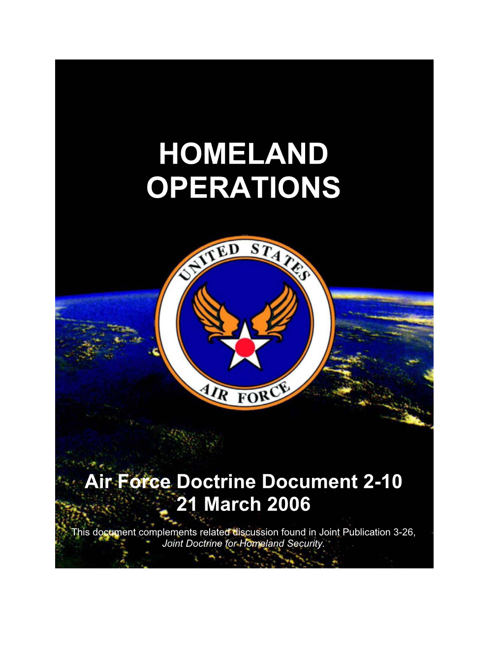 Homeland Security Operations