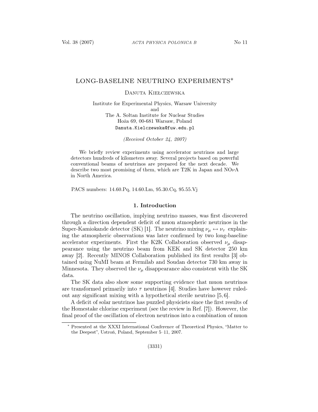 Long-Baseline Neutrino Experiments∗