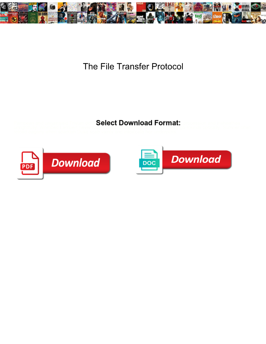 The File Transfer Protocol