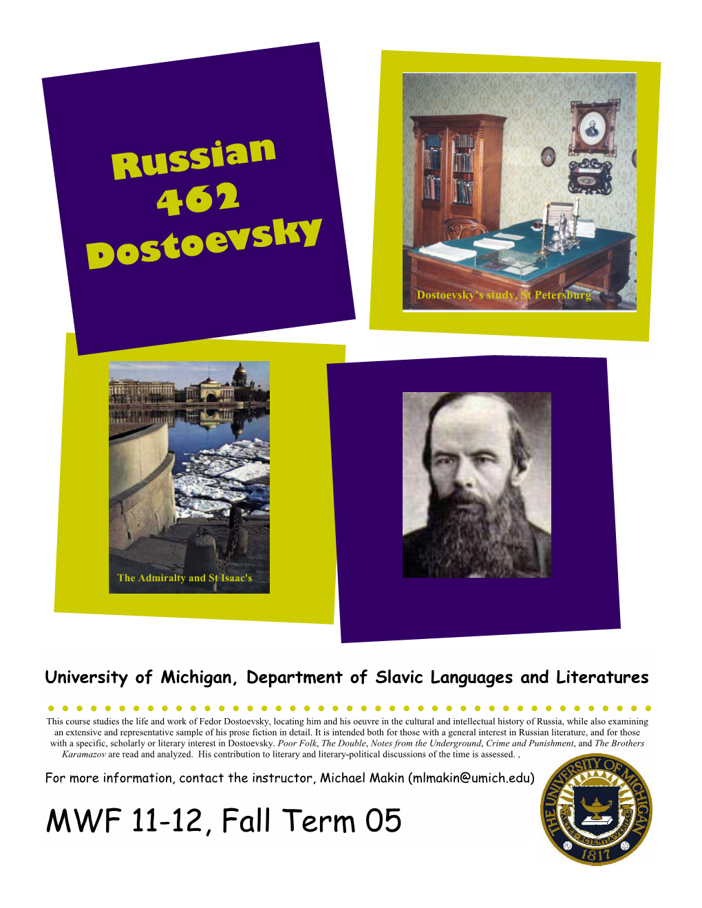 Russian 462 Dostoevsky