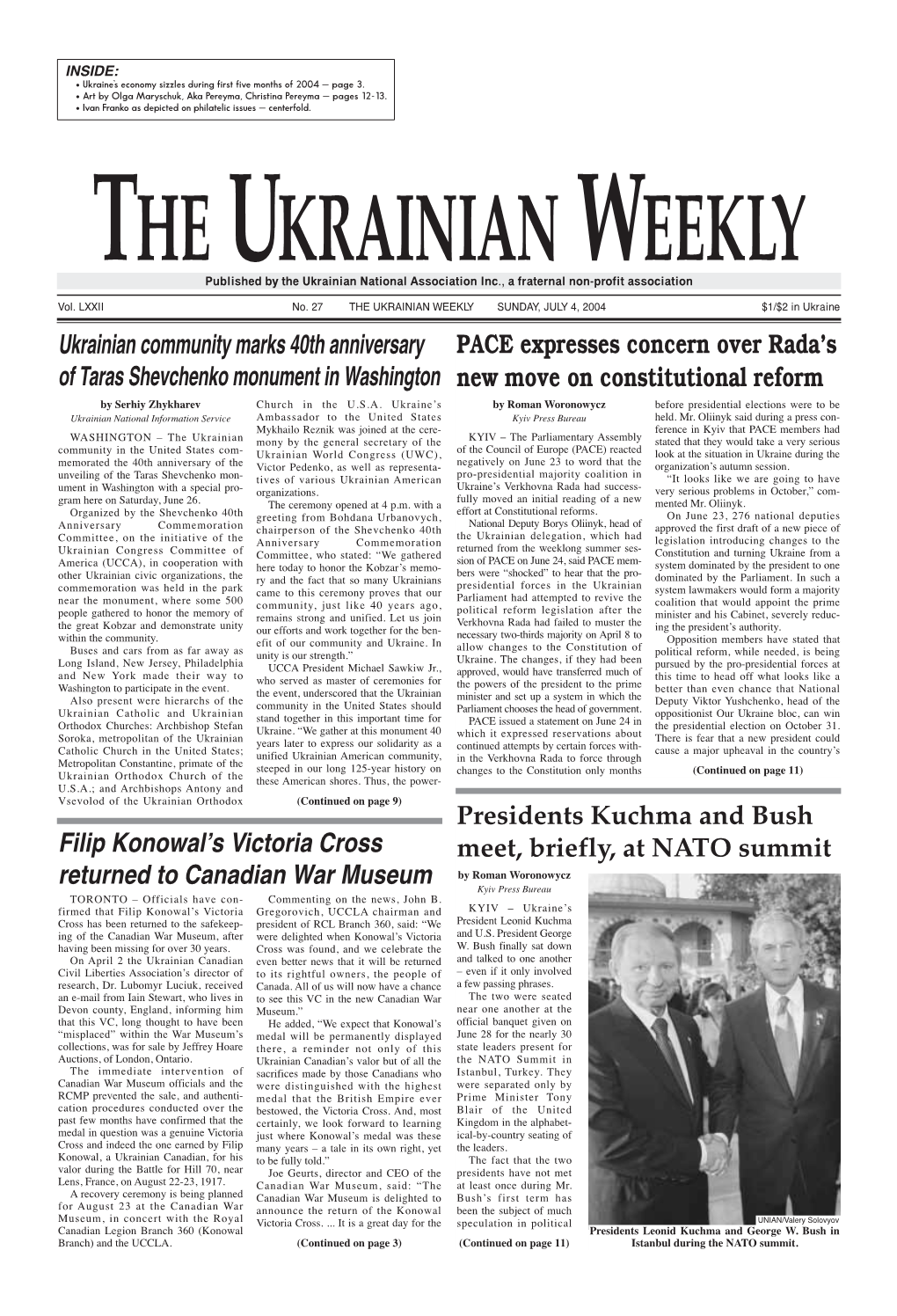 The Ukrainian Weekly 2004, No.27