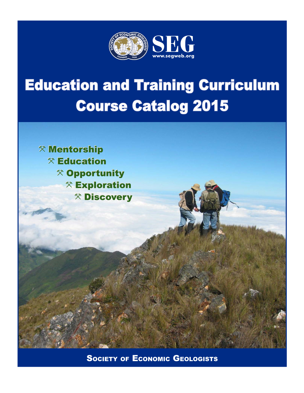 SEG Education and Training Curriculum Brochure (2015)