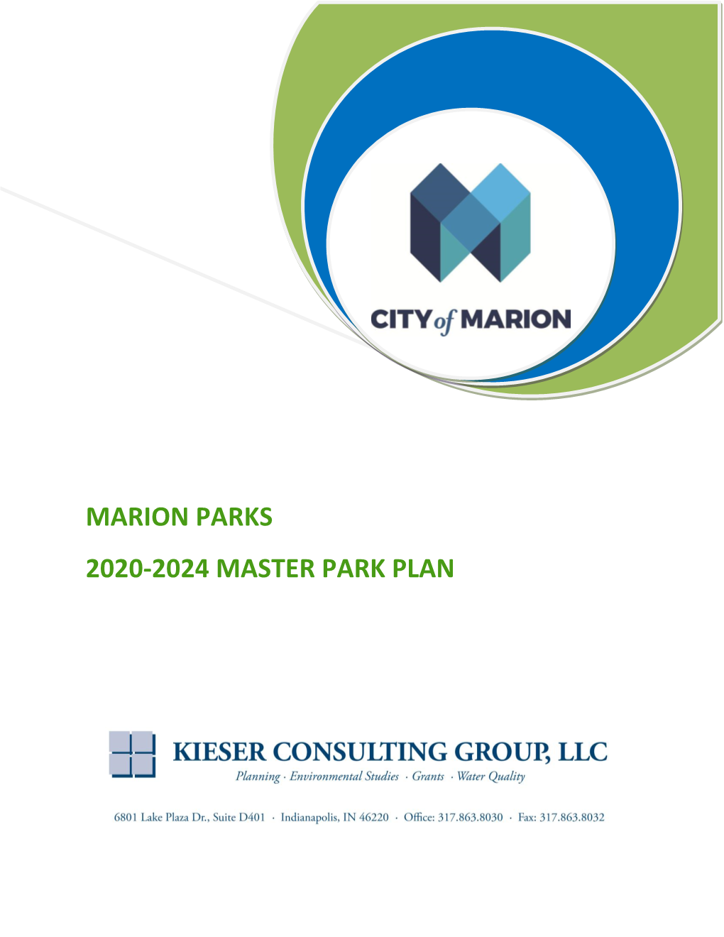 Marion Parks 2020-2024 Master Park Plan