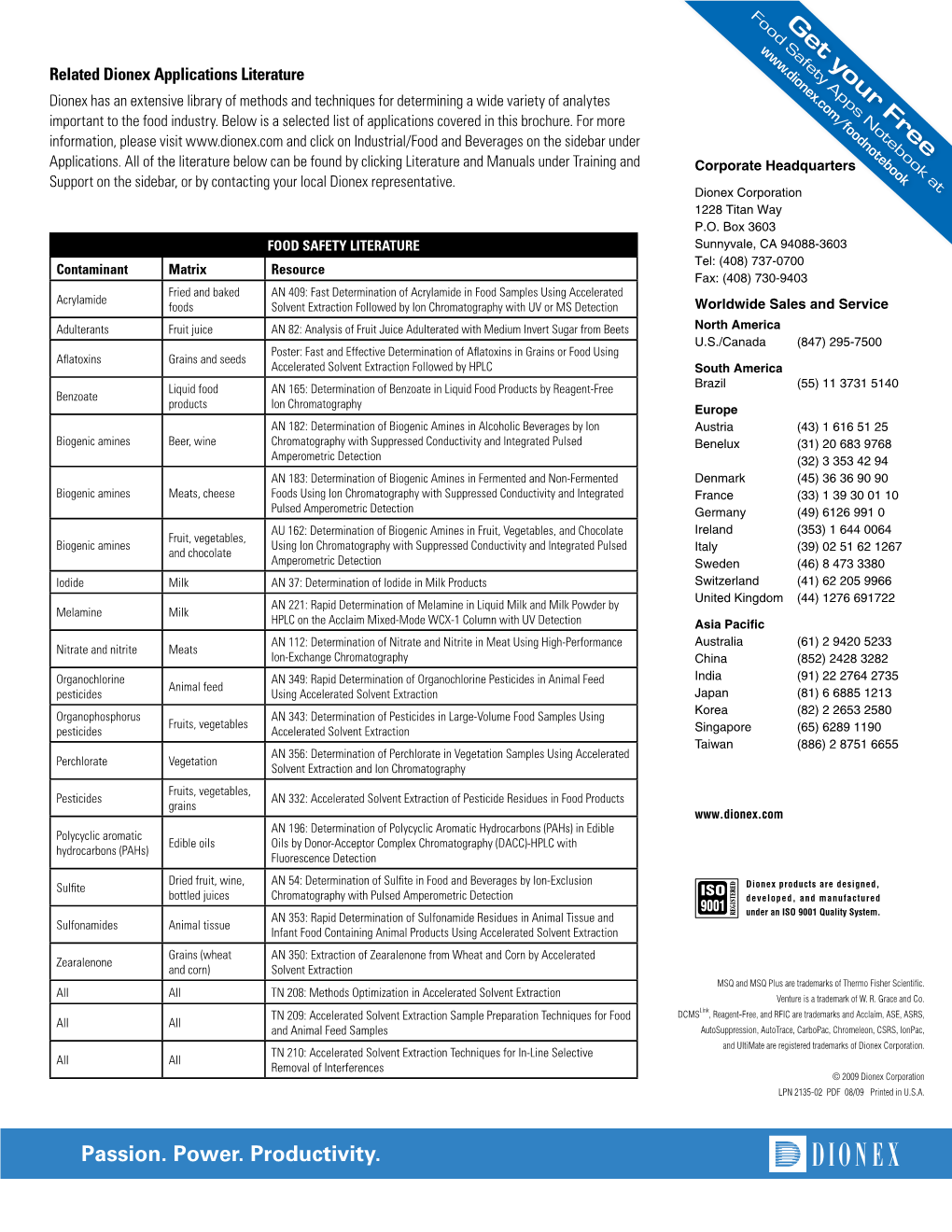 Global Food Safety Brochure