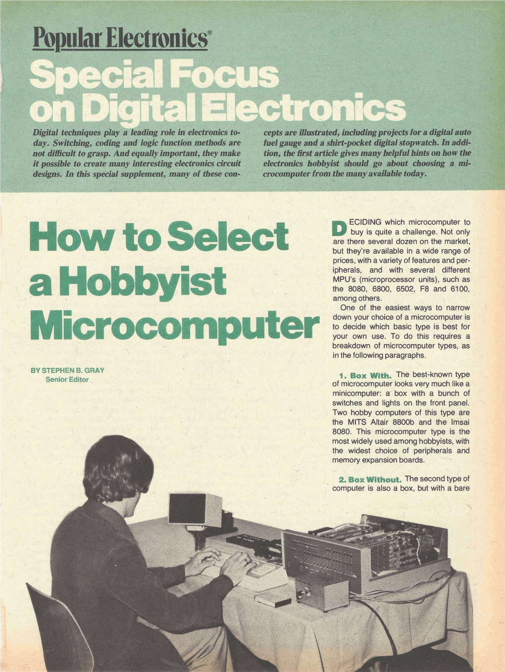 How to Select a Hobbyist Microcomputer, Popular Electronics, December 1976