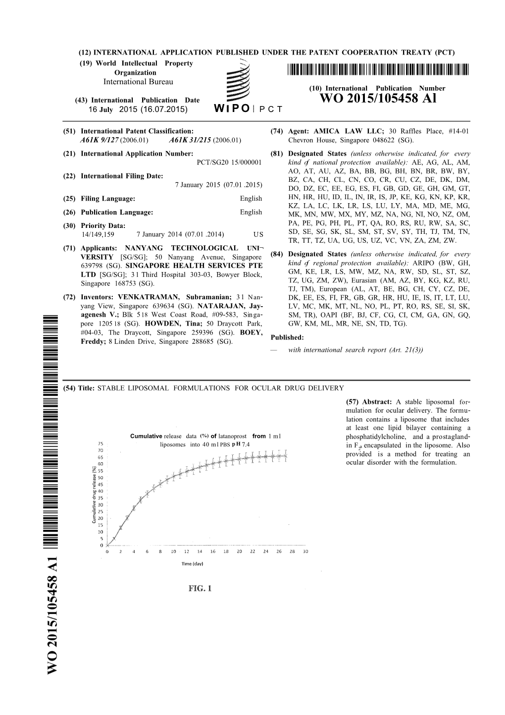 WO 2015/105458 Al 16 July 2015 (16.07.2015) W P O P C T