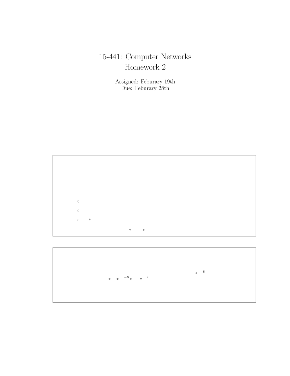 15-441: Computer Networks Homework 2