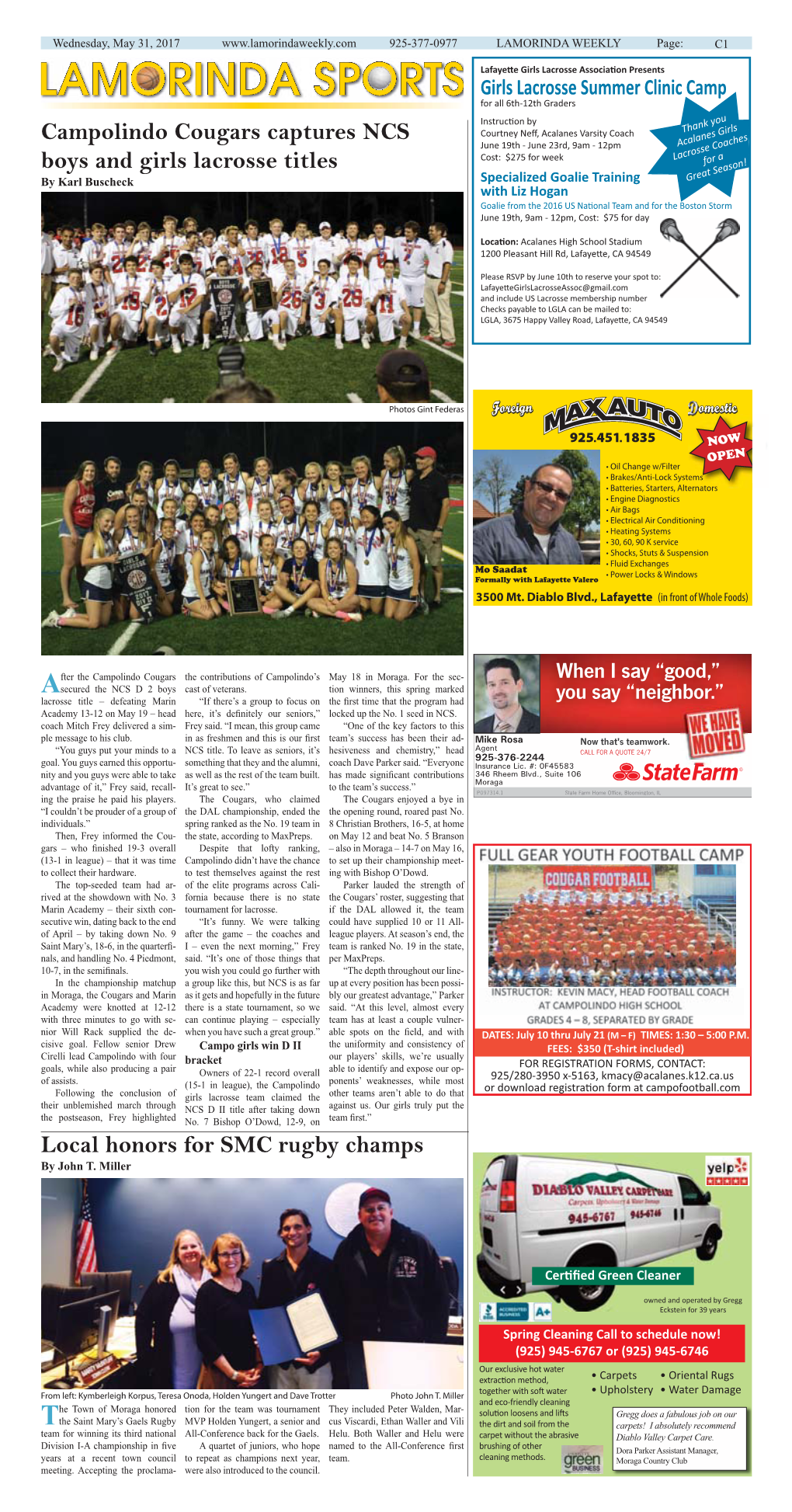 Lamorinda Weekly Issue 7 Volume 11