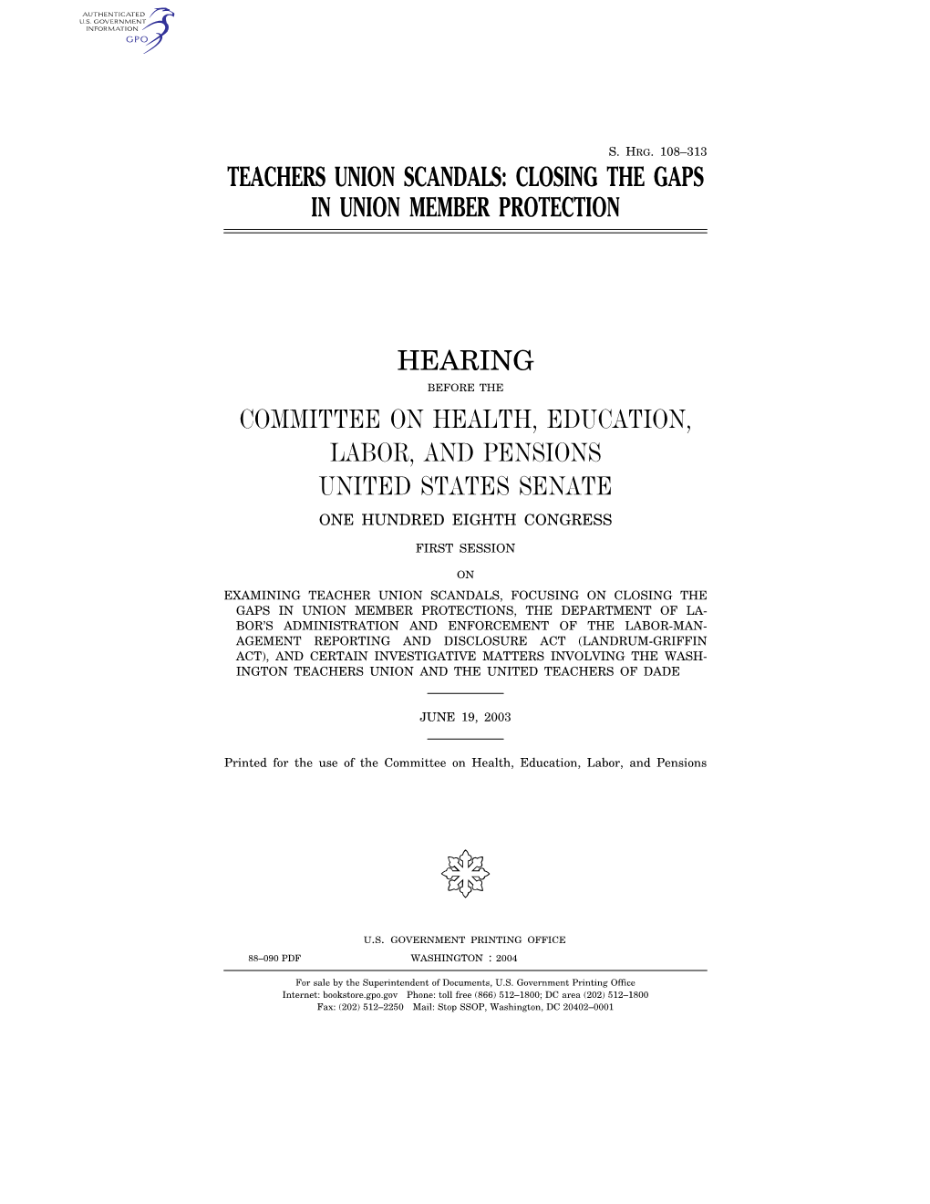 Teachers Union Scandals: Closing the Gaps in Union Member Protection