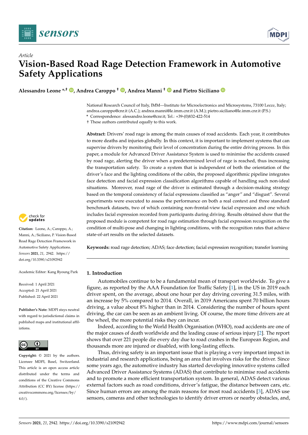 Vision-Based Road Rage Detection Framework in Automotive Safety Applications