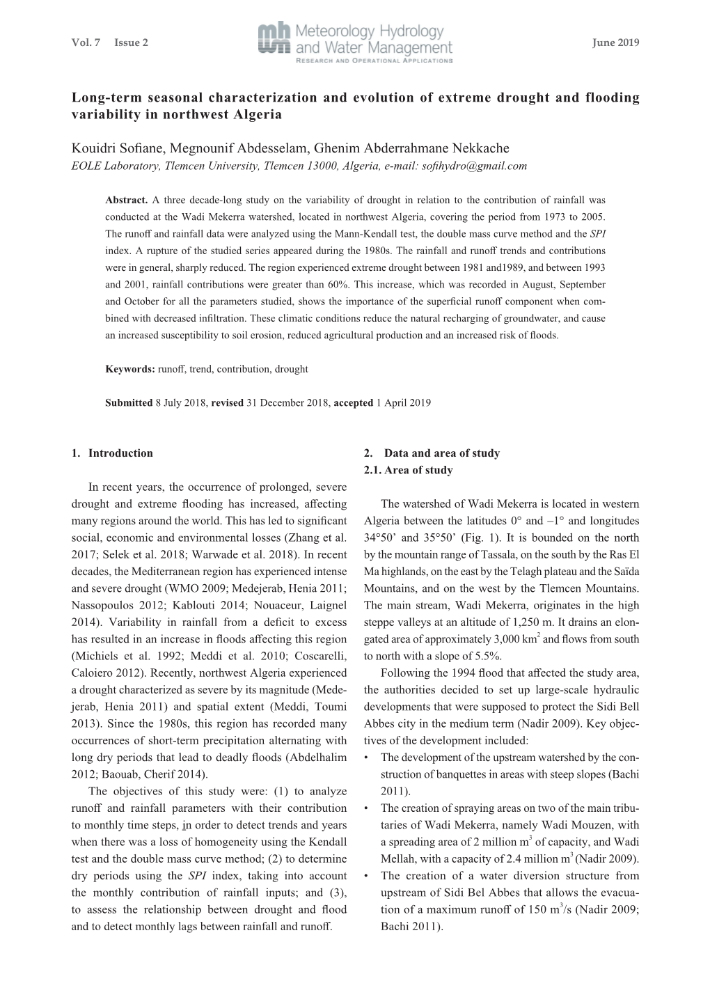 Long-Term Seasonal Characterization and Evolution of Extreme Drought and Flooding Variability in Northwest Algeria