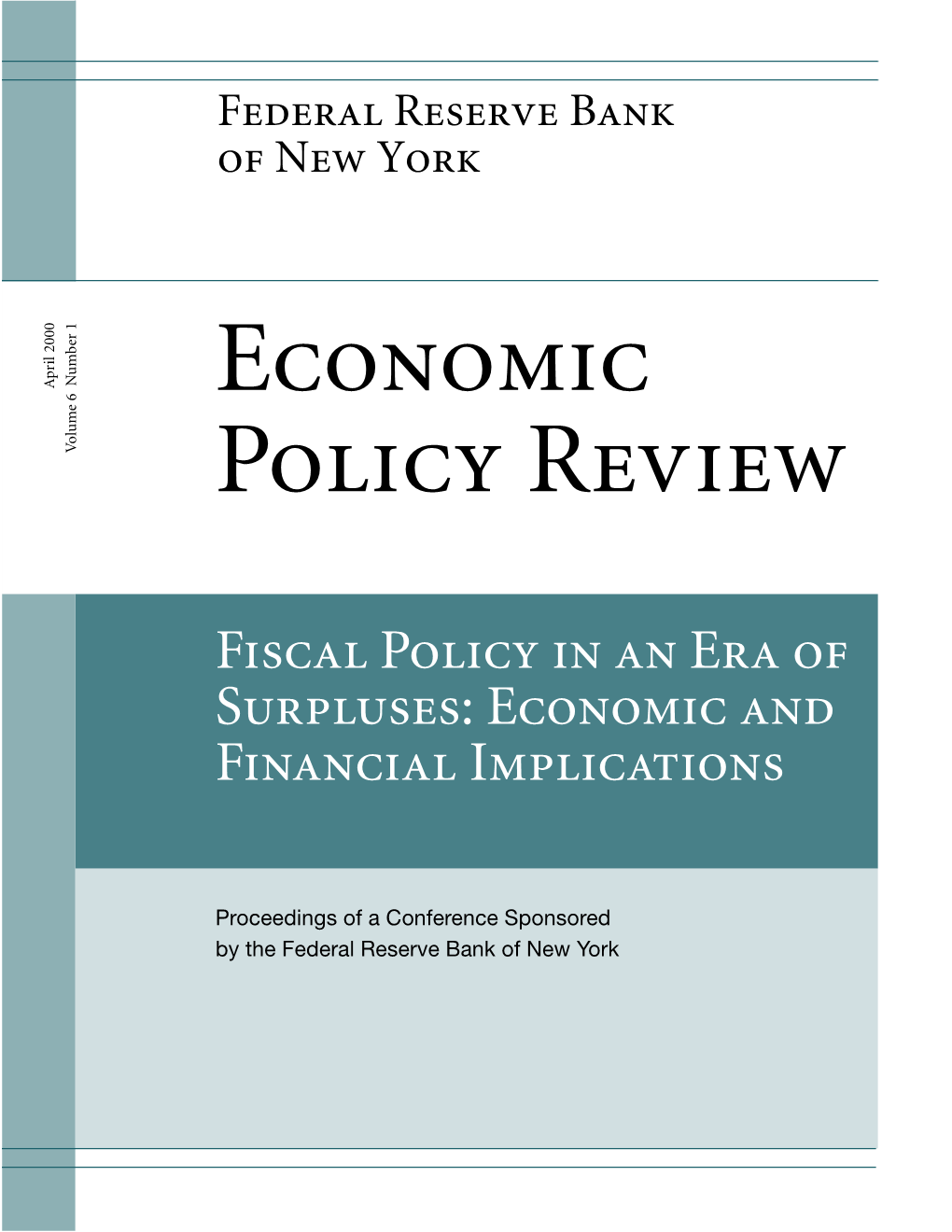 Economic Policy Review Advisory Board