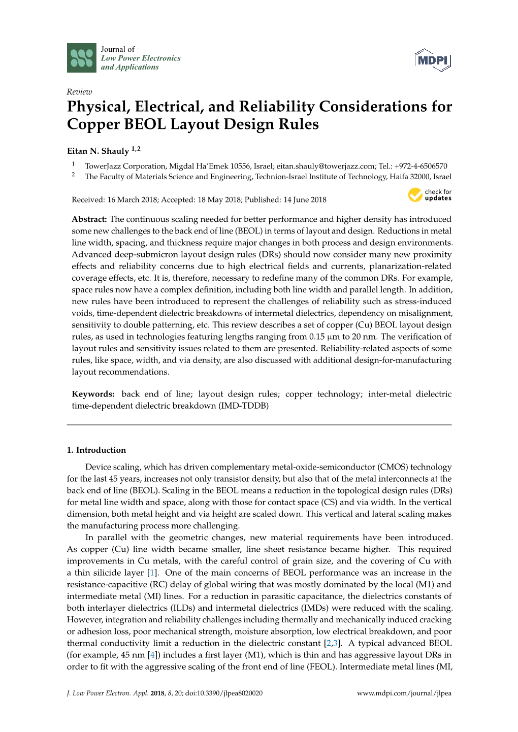 Physical, Electrical, and Reliability Considerations for Copper BEOL Layout Design Rules