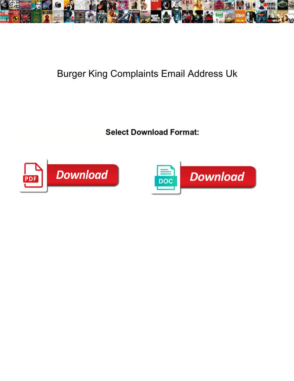 Burger King Complaints Email Address Uk