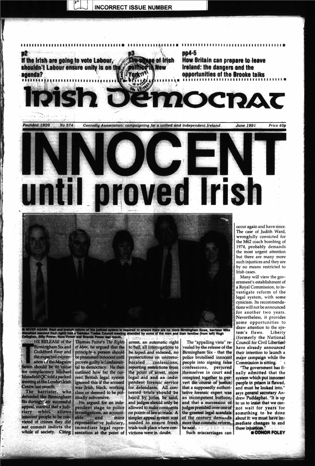 Constitutional Claim to a Unitary Irish Unity